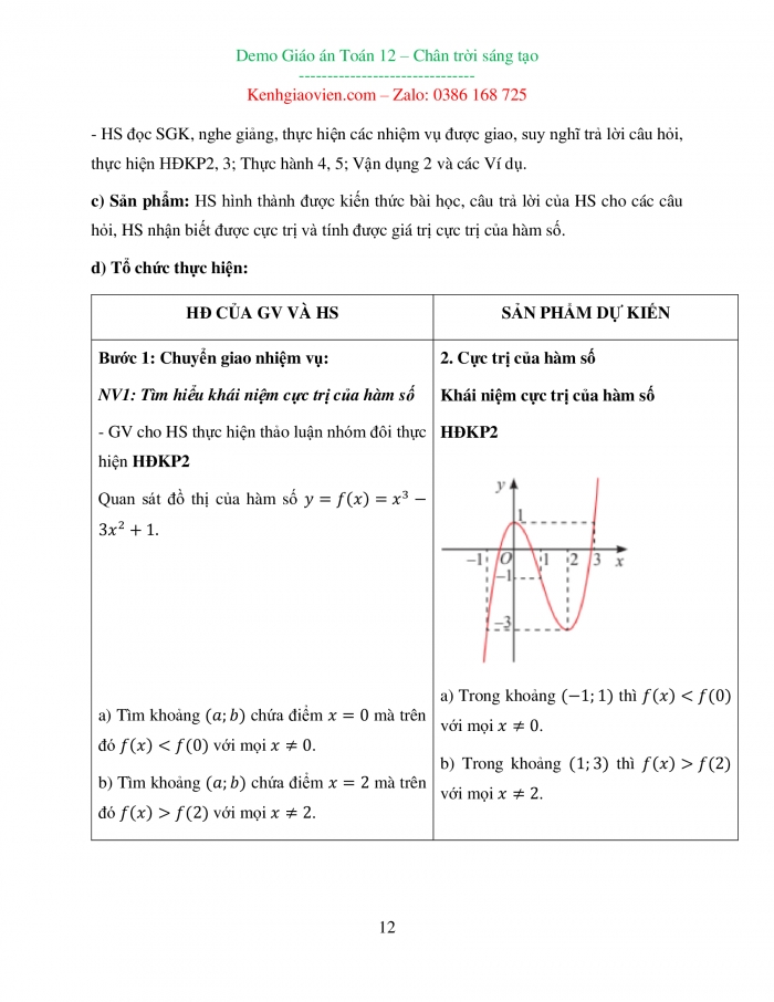 Giáo án và PPT đồng bộ Toán 12 chân trời sáng tạo