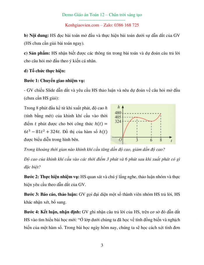 Giáo án và PPT đồng bộ Toán 12 chân trời sáng tạo