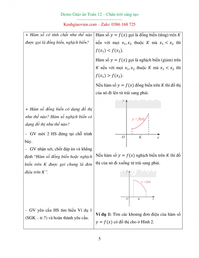 Giáo án và PPT đồng bộ Toán 12 chân trời sáng tạo