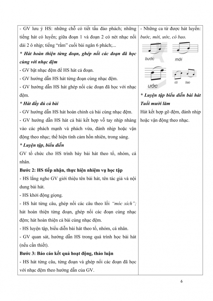 Giáo án và PPT Âm nhạc 9 cánh diều Bài 1: Hát Bài hát Tuổi mười lăm, Thường thức âm nhạc Một số thể loại nhạc đàn, Lí thuyết âm nhạc Sơ lược về quãng