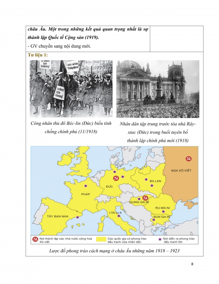 Giáo án và PPT Lịch sử 9 chân trời bài 2: Châu Âu và nước Mỹ từ năm 1918 đến năm 1945