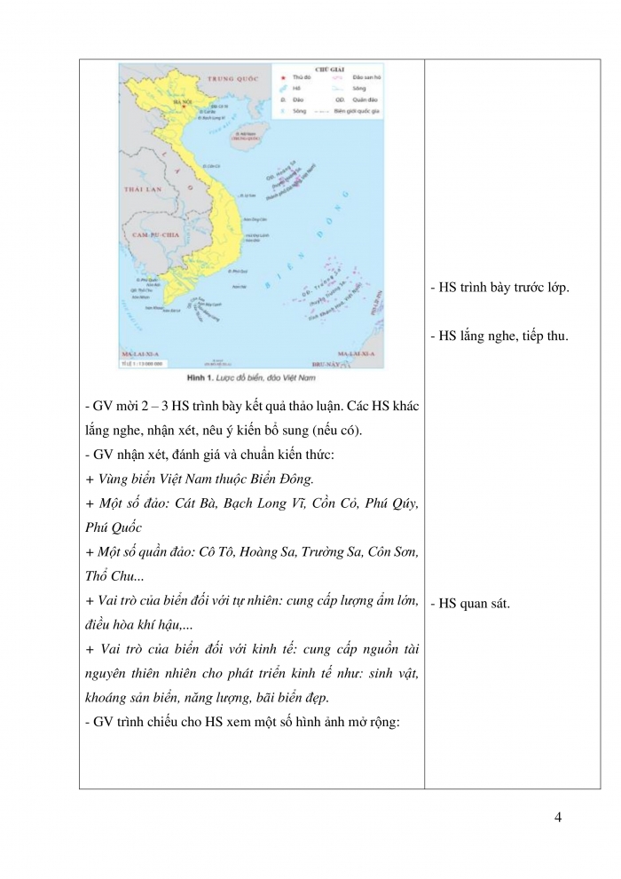 Giáo án và PPT Lịch sử và Địa lí 5 cánh diều bài 3: Biển, đảo Việt Nam