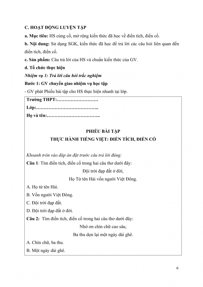 Giáo án và PPT Ngữ văn 9 Kết nối bài 1: Thực hành tiếng Việt (1)