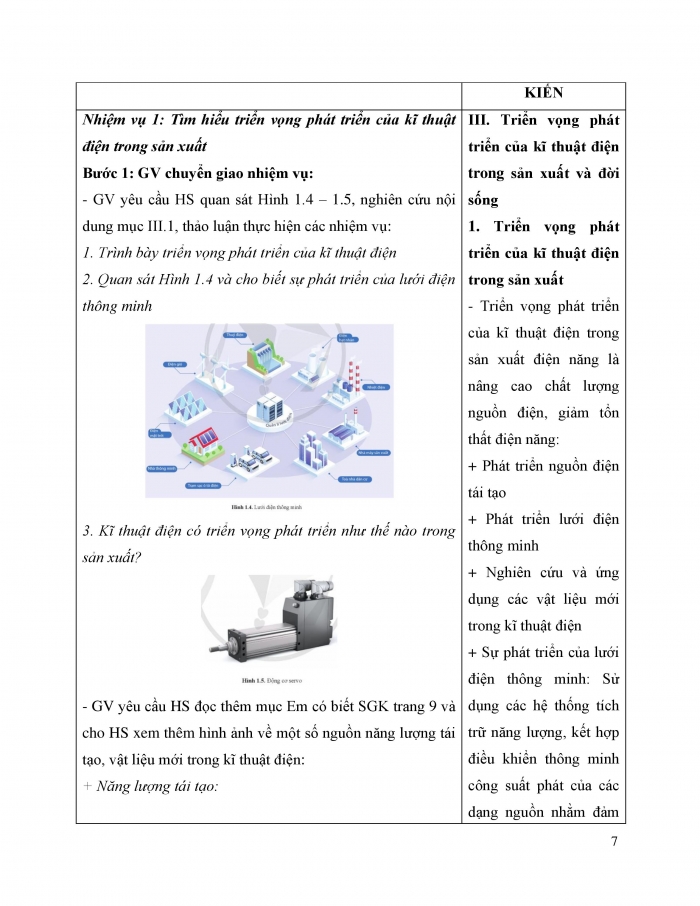 Giáo án và PPT công nghệ 12 điện - điện tử Cánh diều bài 1: Khái quát về kĩ thuật điện