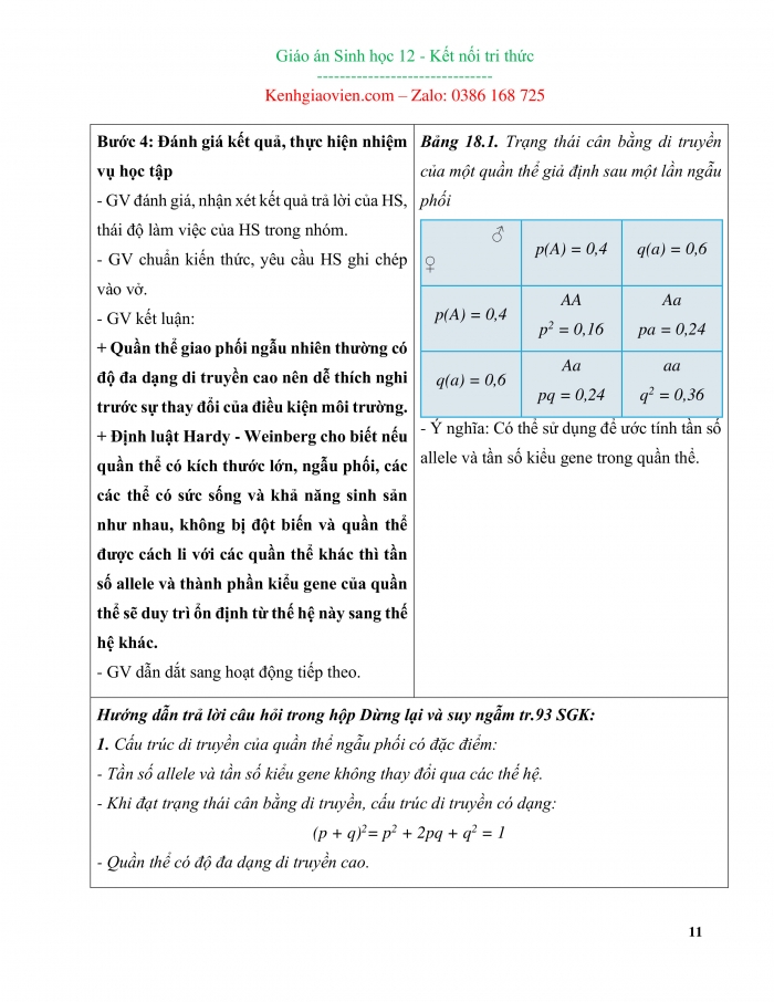 Giáo án và PPT đồng bộ Sinh học 12 kết nối tri thức