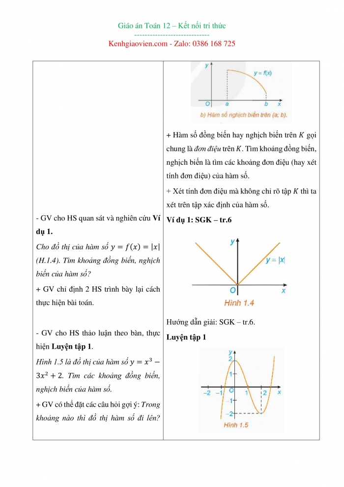 Giáo án và PPT đồng bộ Toán 12 kết nối tri thức