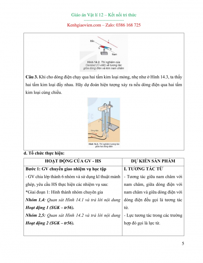 Giáo án và PPT đồng bộ Vật lí 12 kết nối tri thức