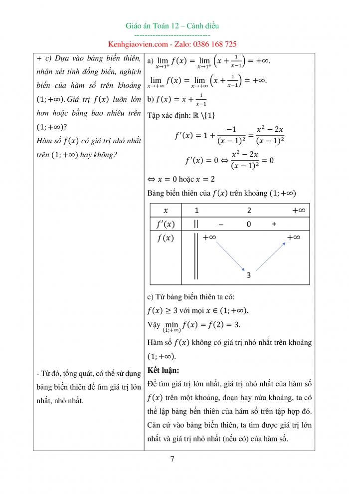 Giáo án và PPT đồng bộ Toán 12 cánh diều