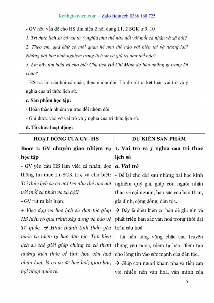 Giáo án và PPT đồng bộ Lịch sử 10 chân trời sáng tạo