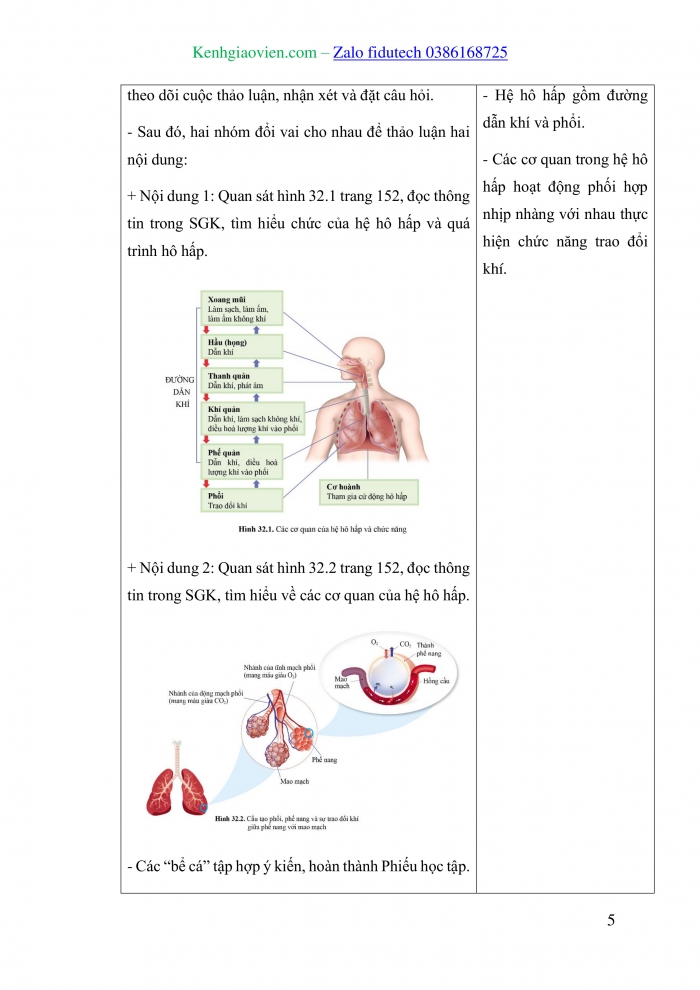 Giáo án và PPT đồng bộ Sinh học 8 cánh diều