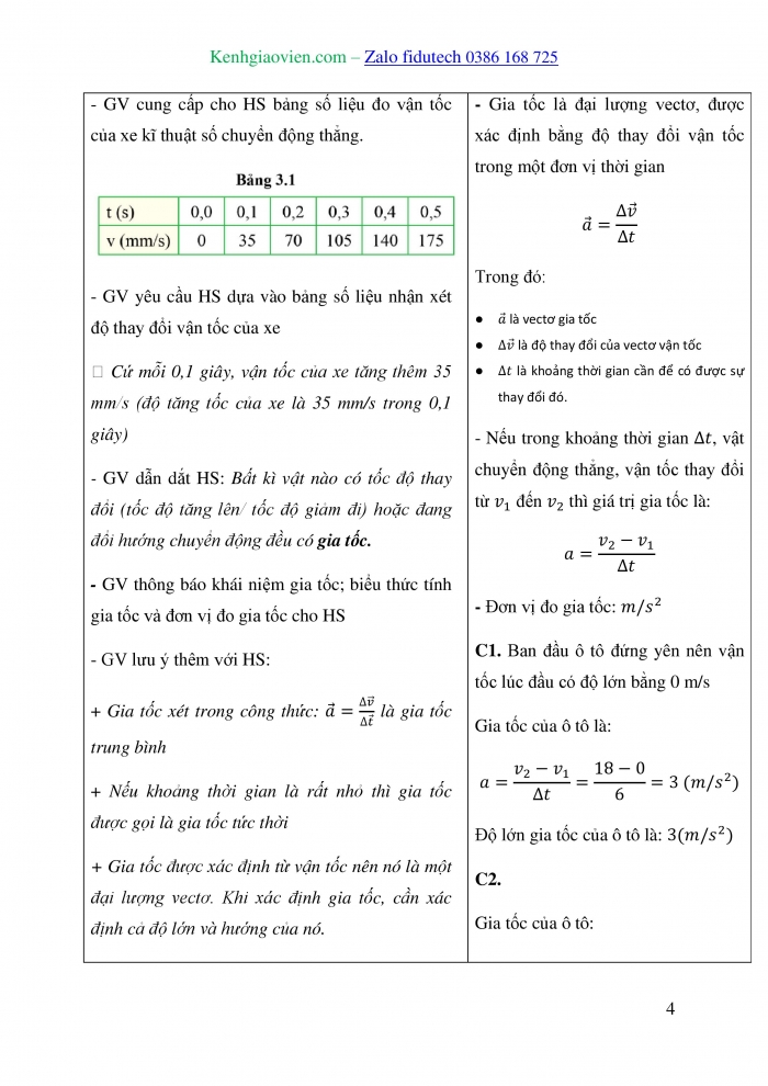 Giáo án và PPT đồng bộ Vật lí 10 cánh diều