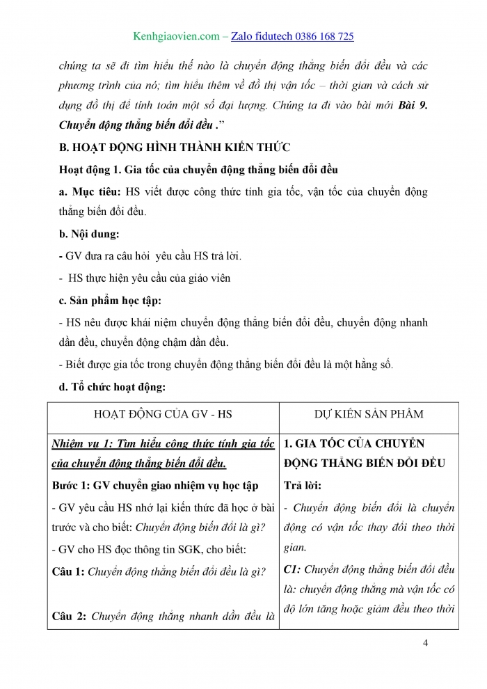 Giáo án và PPT đồng bộ Vật lí 10 kết nối tri thức