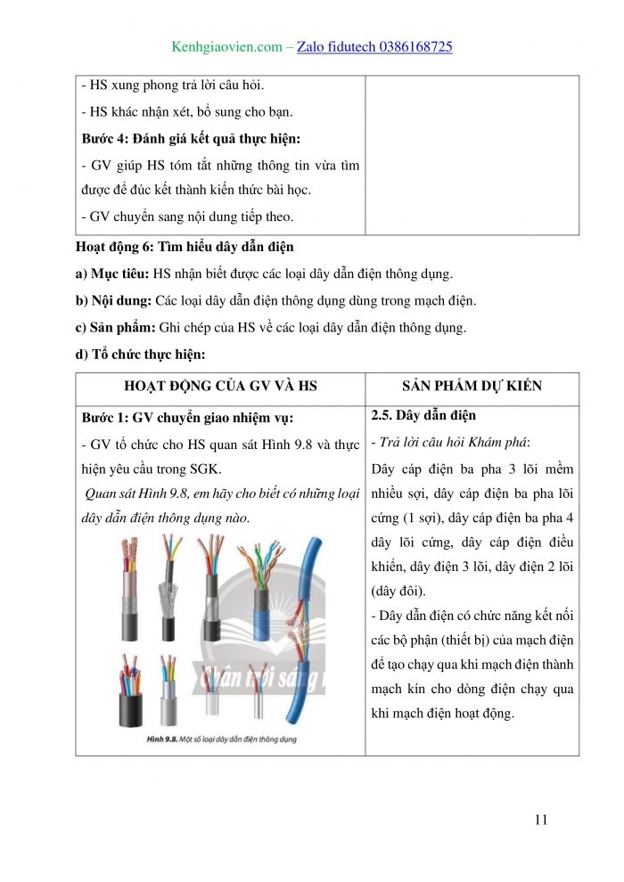 Giáo án và PPT đồng bộ Công nghệ 8 chân trời sáng tạo