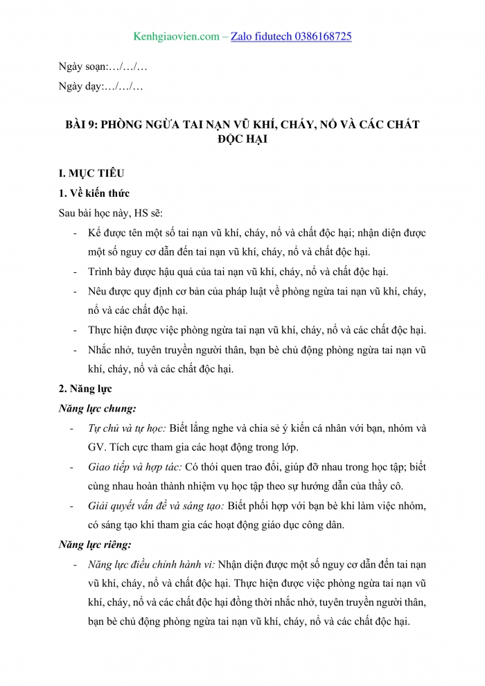 Giáo án và PPT đồng bộ Công dân 8 cánh diều