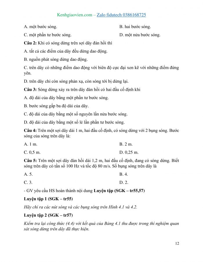 Giáo án và PPT đồng bộ Vật lí 11 cánh diều