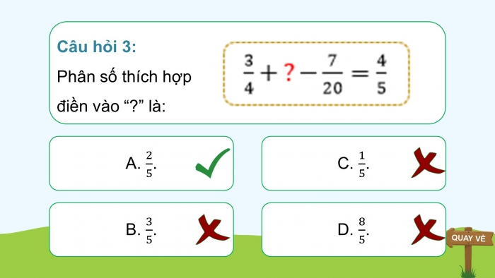 Giáo án điện tử Toán 5 kết nối Bài 5: Ôn tập các phép tính với phân số