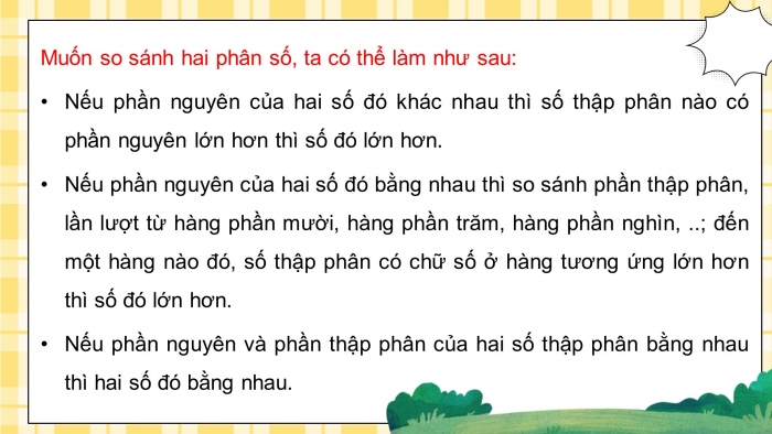 Giáo án điện tử Toán 5 kết nối Bài 11: So sánh các số thập phân