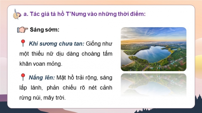 Giáo án điện tử Tiếng Việt 5 chân trời Bài 8: Luyện tập quan sát, tìm ý cho bài văn tả phong cảnh