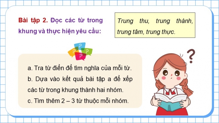 Giáo án điện tử Tiếng Việt 5 chân trời Bài 7: Luyện tập sử dụng từ điển