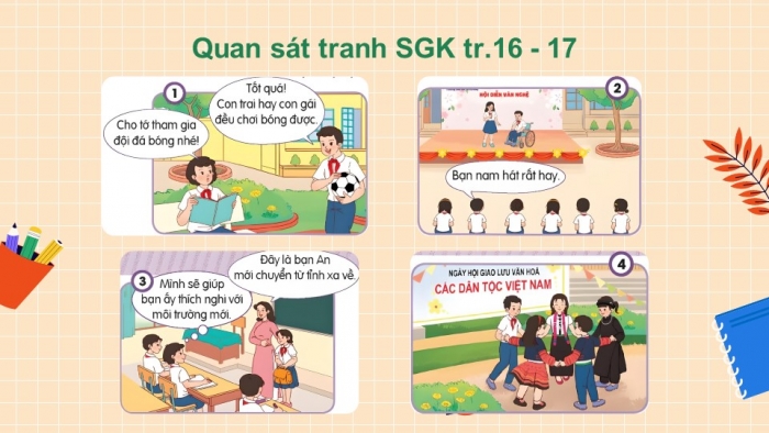 Giáo án điện tử Đạo đức 5 chân trời Bài 3: Em tôn trọng sự khác biệt của người khác