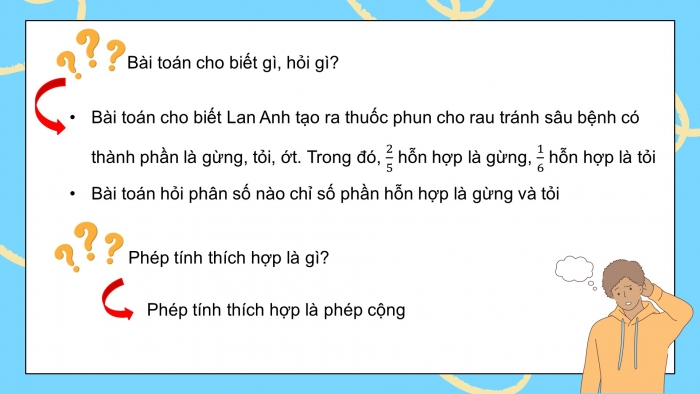 Giáo án điện tử Toán 5 cánh diều Bài 5: Ôn tập và bổ sung về các phép tính với phân số