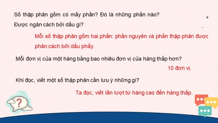 Giáo án điện tử Toán 5 cánh diều Bài 16: Số thập phân (tiếp theo)