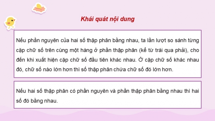 Giáo án điện tử Toán 5 cánh diều Bài 18: So sánh các số thập phân