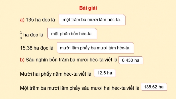 Giáo án điện tử Toán 5 cánh diều Bài 21: Héc-ta