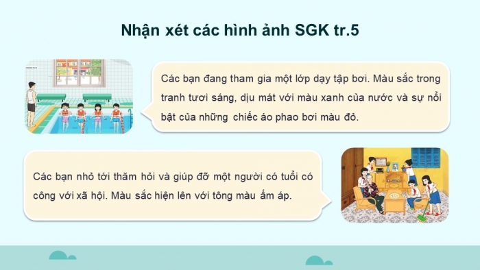 Giáo án điện tử Mĩ thuật 5 cánh diều Bài 1: Kì nghỉ hè của em