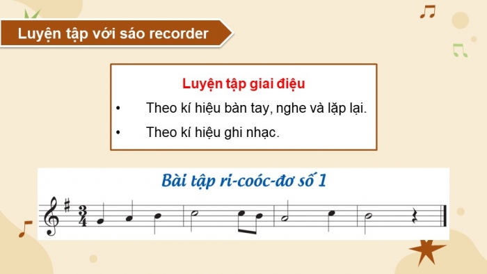 Giáo án điện tử Âm nhạc 5 cánh diều Tiết 3: Nhạc cụ Nhạc cụ thể hiện tiết tấu – Nhạc cụ thể hiện giai điệu; Thường thức âm nhạc – Hình thức biểu diễn Độc tấu, hoà tấu