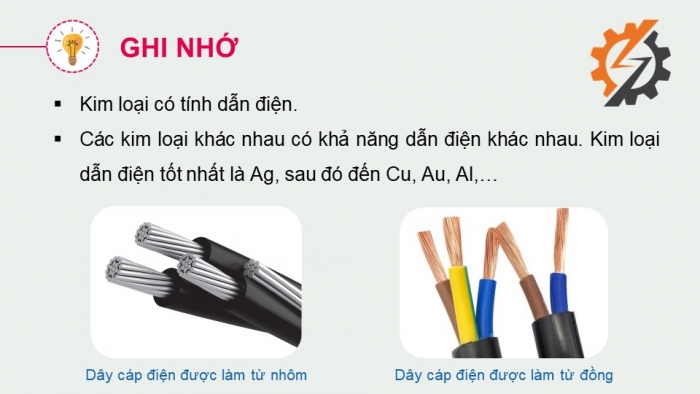 Giáo án điện tử KHTN 9 cánh diều - Phân môn Hoá học Bài 15: Tính chất chung của kim loại