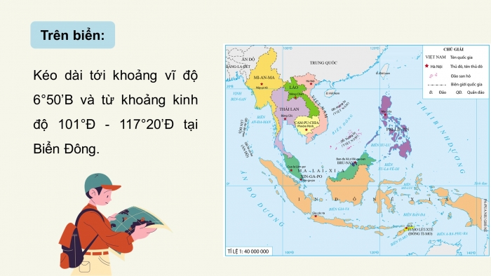 Giáo án điện tử Địa lí 12 kết nối Bài 1: Vị trí địa lí và phạm vi lãnh thổ