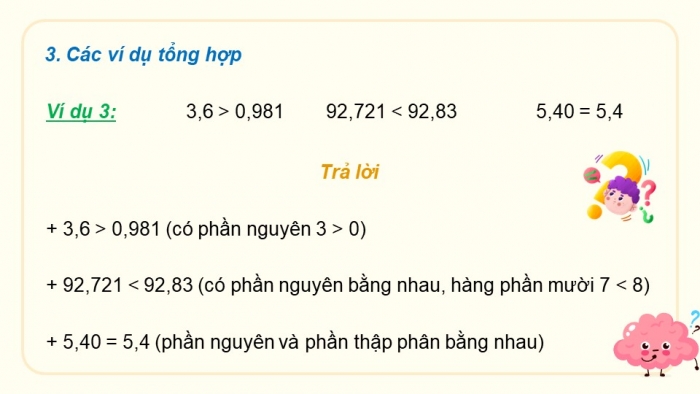 Giáo án điện tử Toán 5 chân trời Bài 21: So sánh hai số thập phân