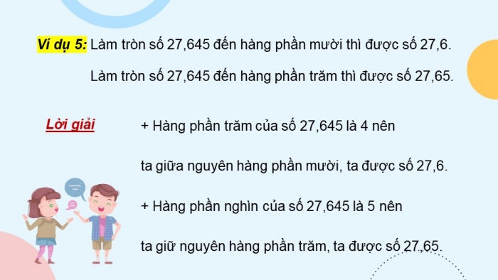 Giáo án điện tử Toán 5 chân trời Bài 22: Làm tròn số thập phân