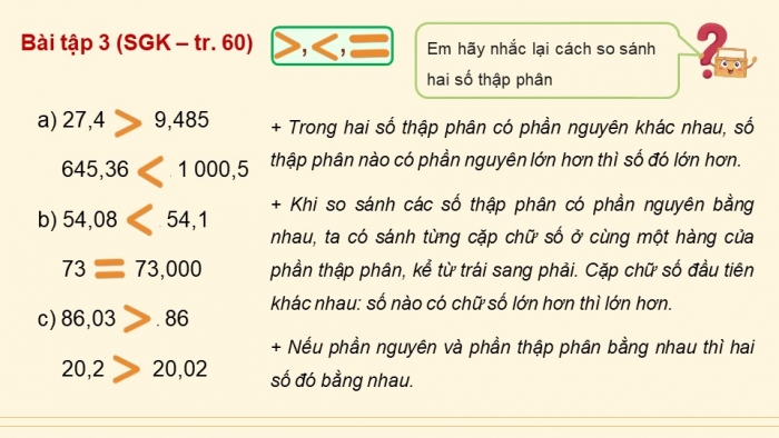 Giáo án điện tử Toán 5 chân trời Bài 23: Em làm được những gì?