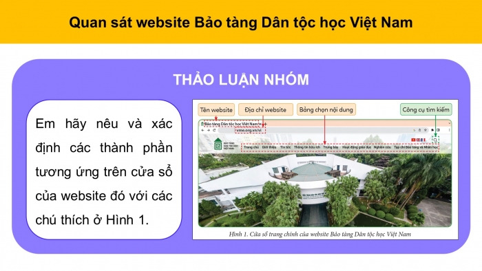 Giáo án điện tử Tin học 5 cánh diều Chủ đề B Bài 1: Tìm thông tin trên website