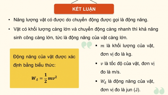 Giáo án điện tử KHTN 9 cánh diều - Phân môn Vật lí Bài 2: Cơ năng