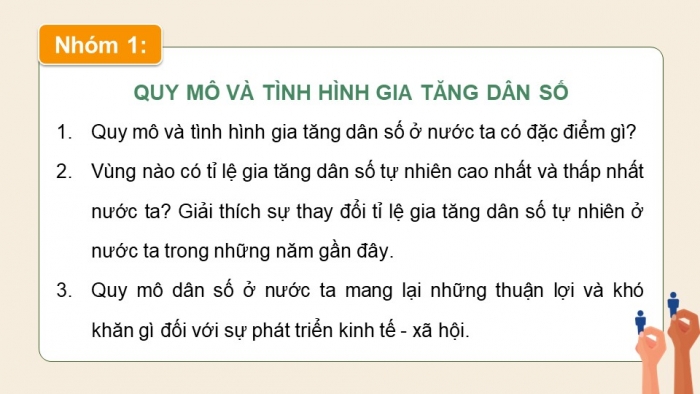 Giáo án điện tử Địa lí 12 chân trời Bài 7: Dân số