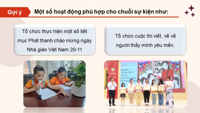 Giáo án điện tử Hoạt động trải nghiệm 5 kết nối Chủ đề Tôn sư trọng đạo - Tuần 9