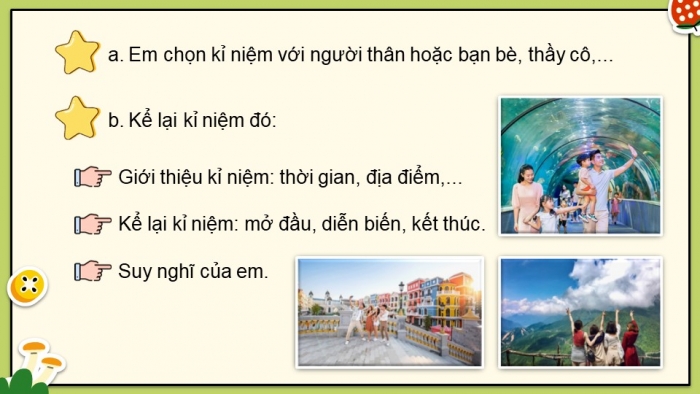 Giáo án điện tử Tiếng Việt 5 chân trời Bài 2: Kể về một kỉ niệm đáng nhớ