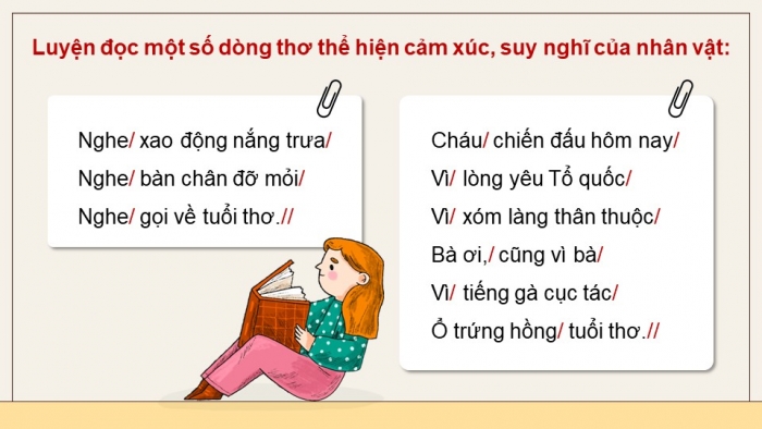 Giáo án điện tử Tiếng Việt 5 chân trời Bài 3: Tiếng gà trưa