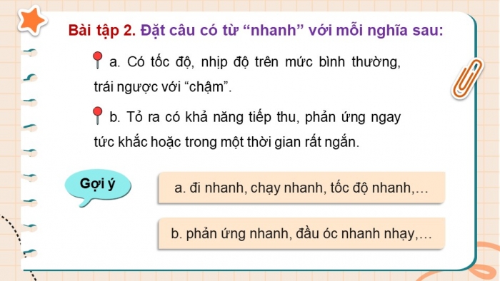 Giáo án điện tử Tiếng Việt 5 chân trời Bài 1: Luyện tập về từ đa nghĩa