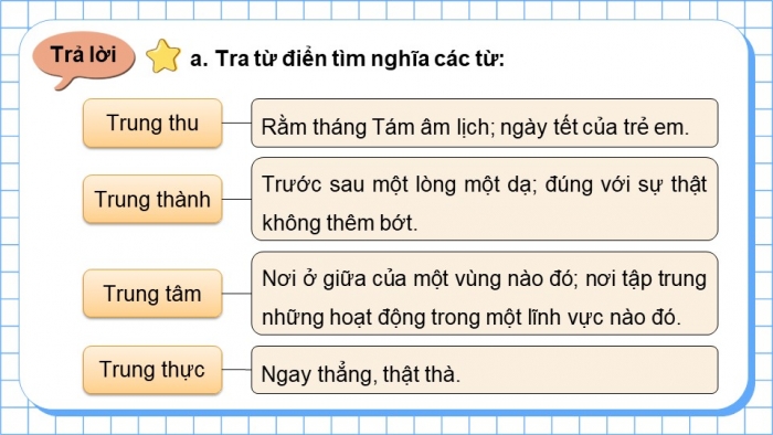 Giáo án điện tử Tiếng Việt 5 chân trời Bài 7: Luyện tập sử dụng từ điển