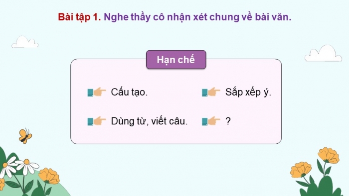 Giáo án điện tử Tiếng Việt 5 chân trời Bài 7: Trả bài văn tả phong cảnh (Bài viết số 2)