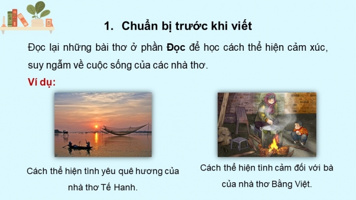 Giáo án điện tử Ngữ văn 9 chân trời Bài 1: Làm một bài thơ tám chữ