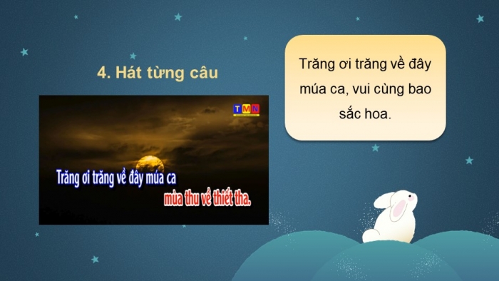 Giáo án điện tử Âm nhạc 5 cánh diều Tiết 5: Hát Ánh trăng vàng