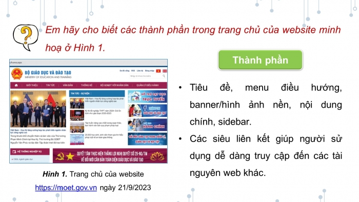 Giáo án điện tử Tin học ứng dụng 12 cánh diều Bài 1: Làm quen với ngôn ngữ đánh dấu siêu văn bản