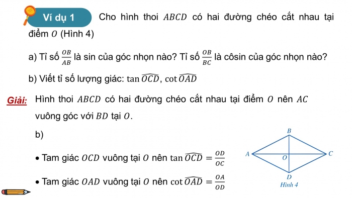 Giáo án điện tử Toán 9 cánh diều Bài 1: Tỉ số lượng giác của góc nhọn