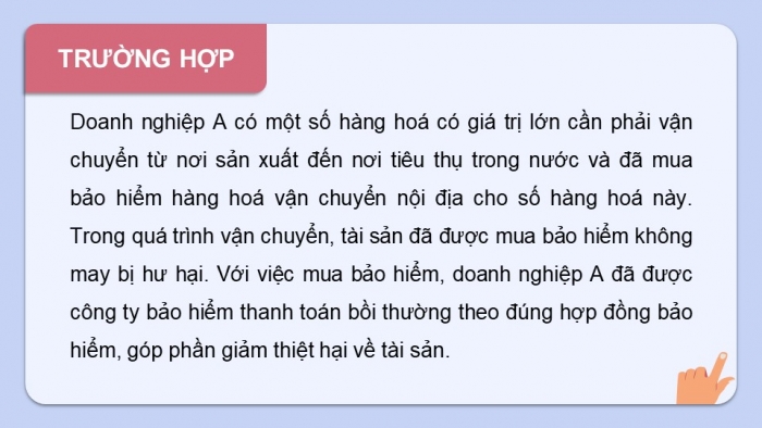 Giáo án điện tử Kinh tế pháp luật 12 cánh diều Bài 3: Bảo hiểm