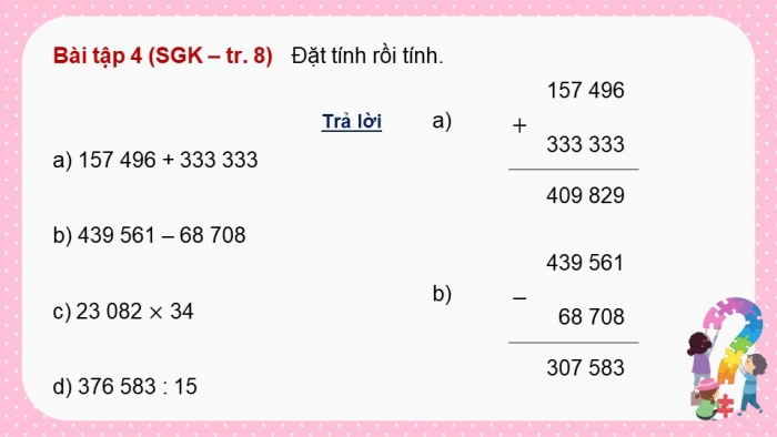 Giáo án điện tử Toán 5 chân trời Bài 1: Ôn tập số tự nhiên và các phép tính